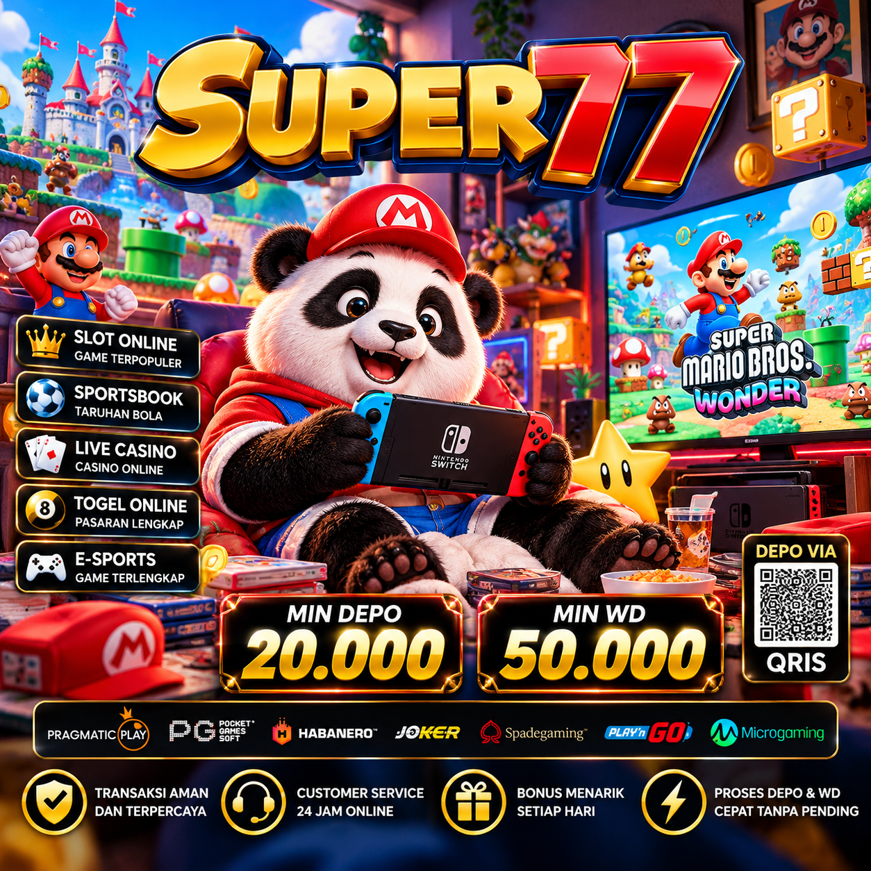 SUPER77 - Permainan Slot Unggulan Di Seluruh Asia Server Thai